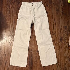Amuse Society Cream Buttoned Pants